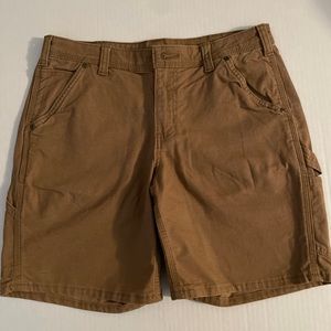 Carhartt Women's Size 8 tan canvas carpenter shorts